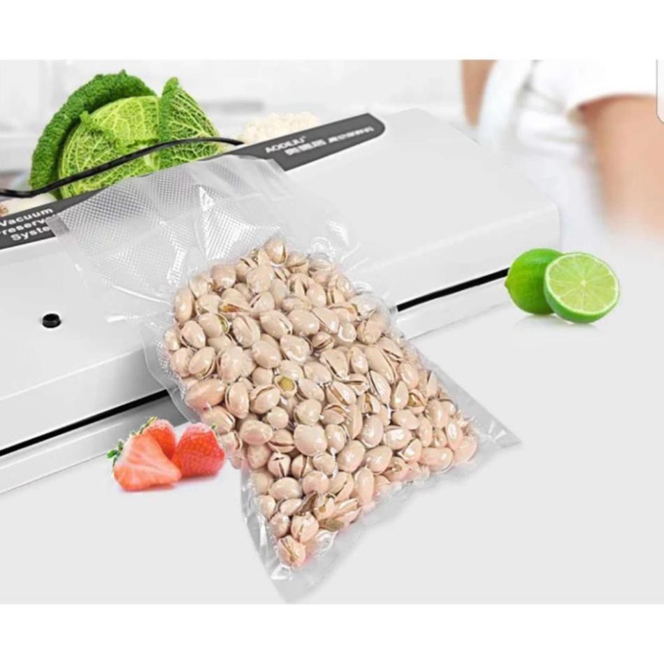 Có sẵn bịch 100 túi hút chân không một mặt nhám size:20x25 chuyên sỉ lẻ (1set=100 cái =950g)