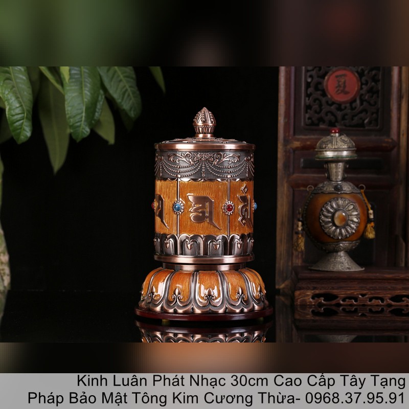 Kinh Luân Như Ý 30cm Phát Nhạc Cao Cấp Tây Tạng
