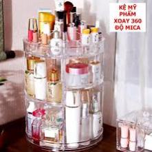 KỆ ĐỰNG MỸ PHẨM TRỤ XOAY 360 ĐỘ