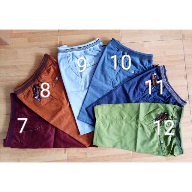 quần shorts kaki nam lưng thun