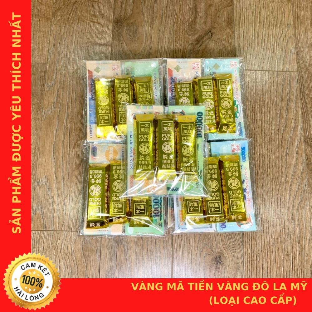 Sấp Vàng Mã Tiền - Đô La Mỹ - Vàng Lượng 9999 - LOẠI HÀNG CAO CẤP - Thương hiệu Chú Sa Di Hoan Hỉ