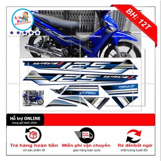 [SHIN DECAL] Tem xe wave i 125 dán xe xanh