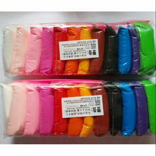 Đất sét nhật 12 màu Đất sét không dính tay Nguyên liệu làm Slime