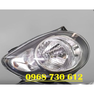 Đèn pha kia morning 2008-2010 mí trắng viền trắng