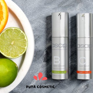Asap Super C Serum 30ml - Tinh chất dưỡng sáng, hỗ trợ làm mờ nếp nhăn, Vitamin C