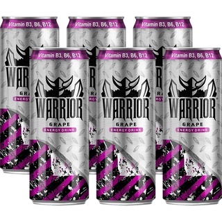 Thùng 24 lon Warrior Nho và Dâu *330ml