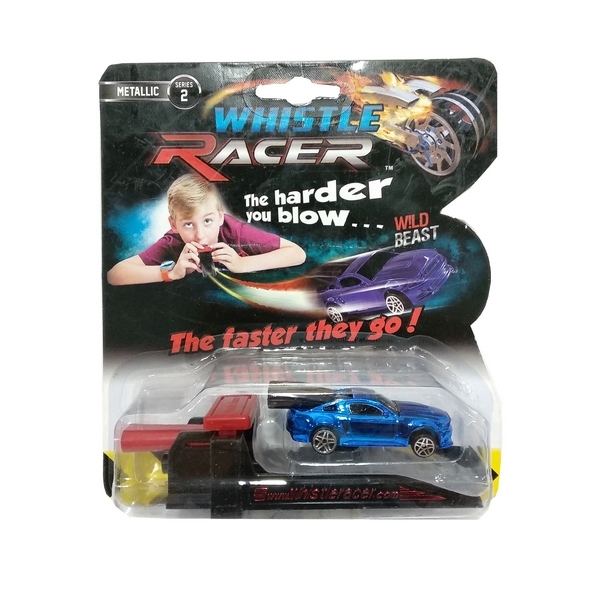 Đồ Chơi Xe Thổi Tốc Độ WHISTLE RACER WR2C1 (Có Launcher) - Mẫu 3 - Màu Xanh - WHISTLE RACER