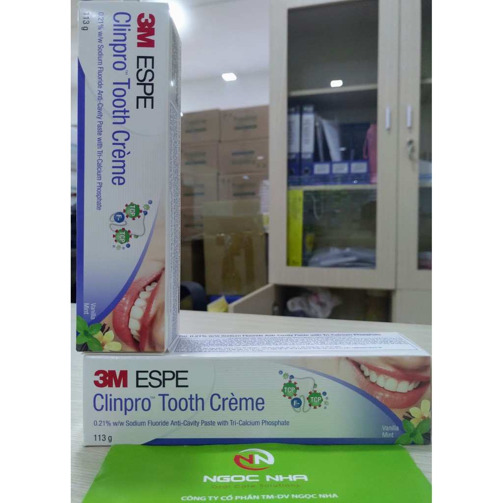 Kem đáng răng ngừa sâu răng 3M Clinpro Tooth Crème, làm trắng răng và hơi thở thơm mát 113g