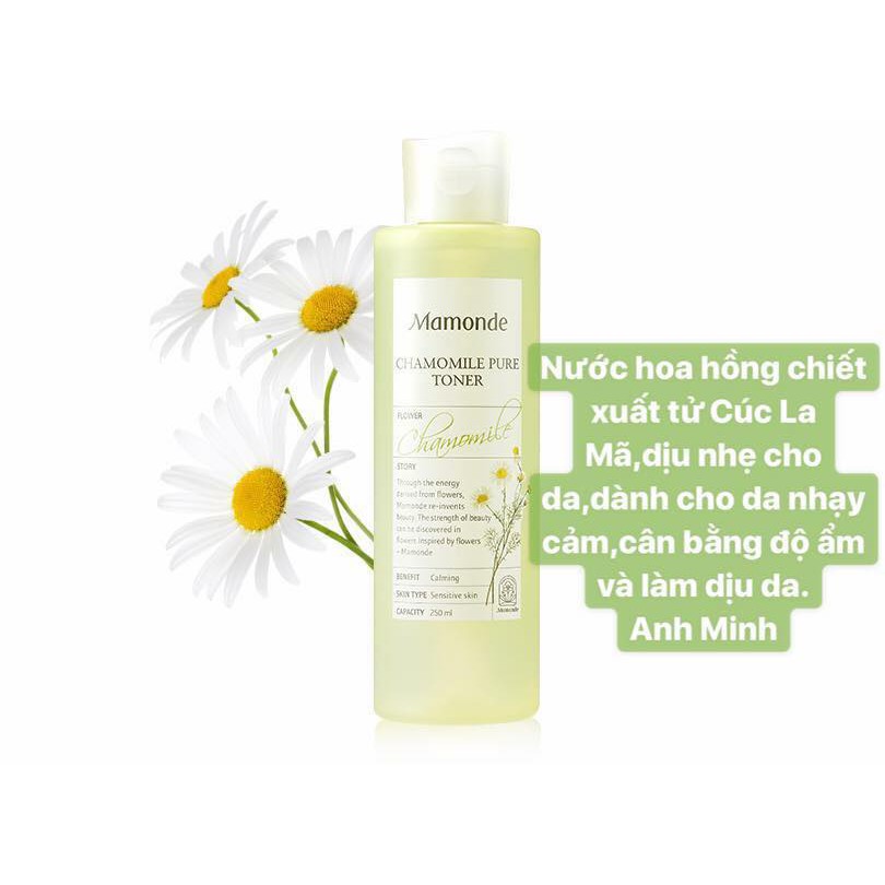 Nước Hoa Hồng 💝FREESHIP💝 Toner Mamonde Làm Sạch - Nước Cân Bằng Cung Cấp Độ Ẩm - Dùng Cho Mọi Loại Da SP20