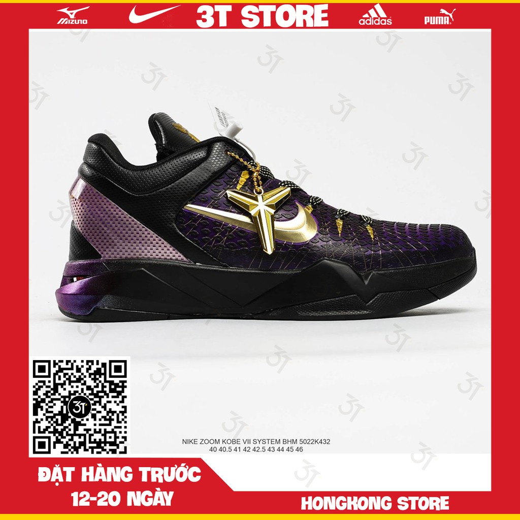 GIÀY SNEAKER MÃ SẢN PHẨM_NIKE ZOOM KOBE VII SYSTEM BHM NHIỀU MÀU PHONG CÁCH FULLBOX + FREESHIP KHI MUA 2 SẢN PHẨM