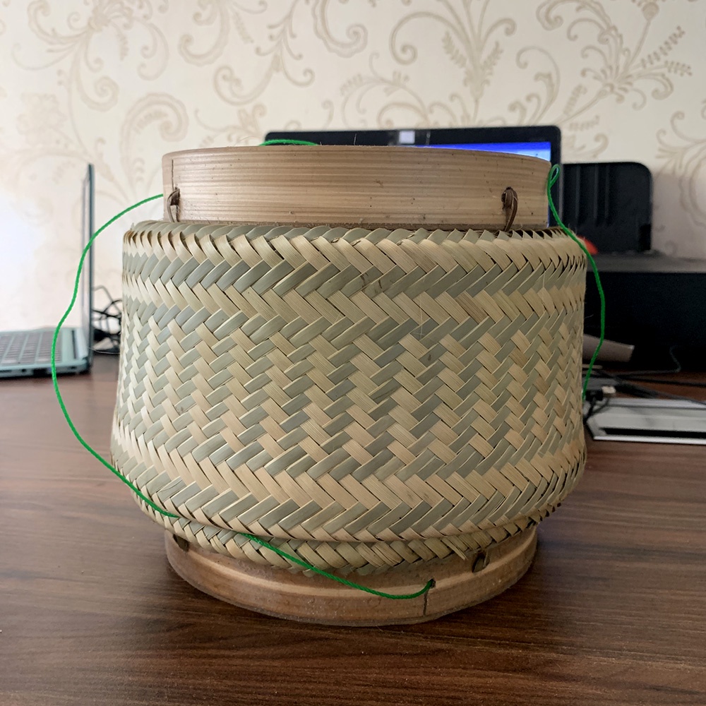 Bộ típ tre đựng xôi Lào Thái Lan đủ size กระติ๊บใส่ข้าวเหนียว