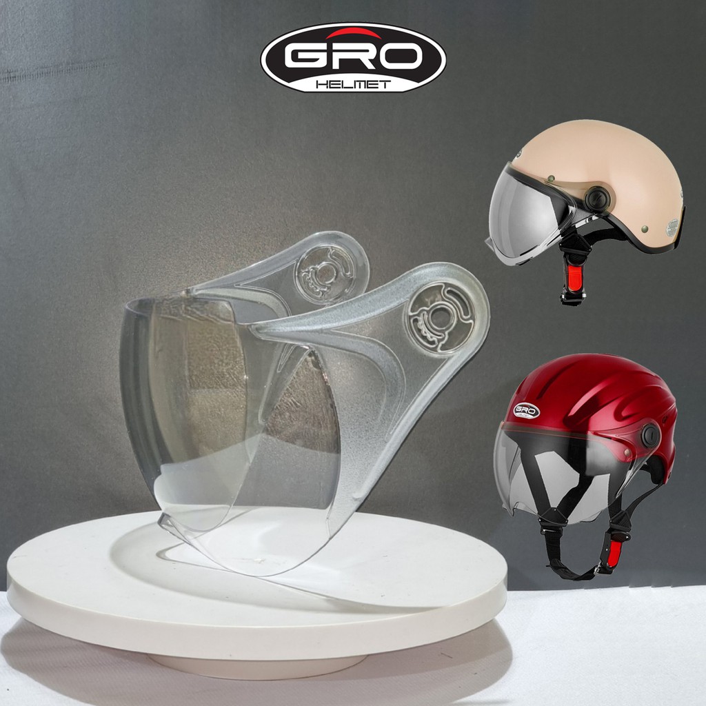【TẶNG KÈM BỘ ỐC VÍT】Kính gắn mũ bảo hiểm Amby đa năng dùng cho mũ bảo hiểm nửa đầu, mũ 3/4 chụp tai
