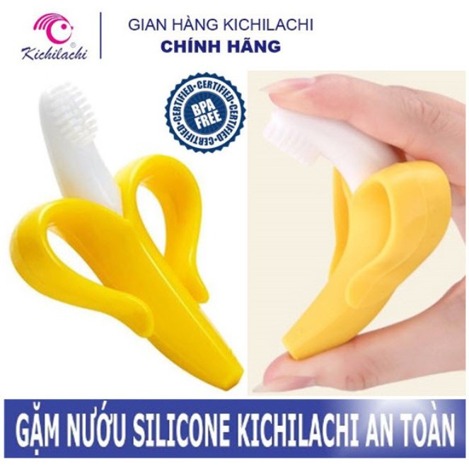 Gặm nướu hình quả chuối Silicon không BPA an toàn cho Bé - Kichi