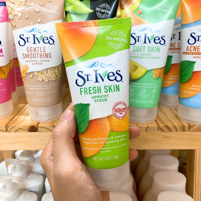 Tẩy tế bào chết St.Ives Fresh Skin Apricot Scrub ( 170g )