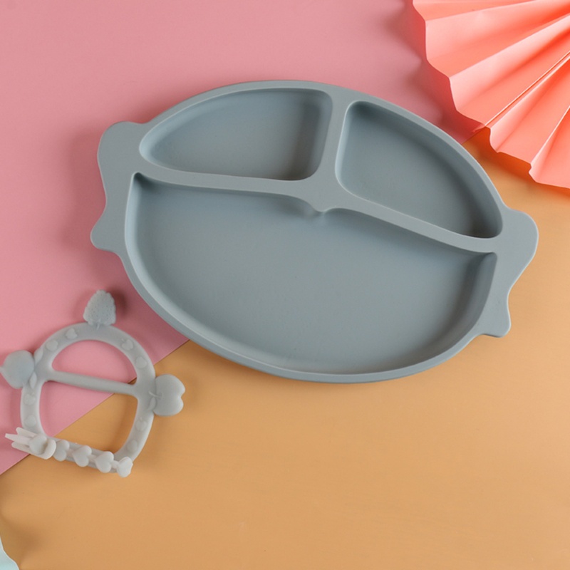 Đĩa Silicone Đựng Thức Ăn Cho Bé Có Tay Cầm Tiện Dụng