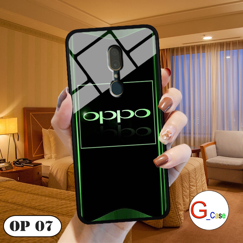 Ốp lưng Oppo F11  - in hình 3D Logo điện thoại