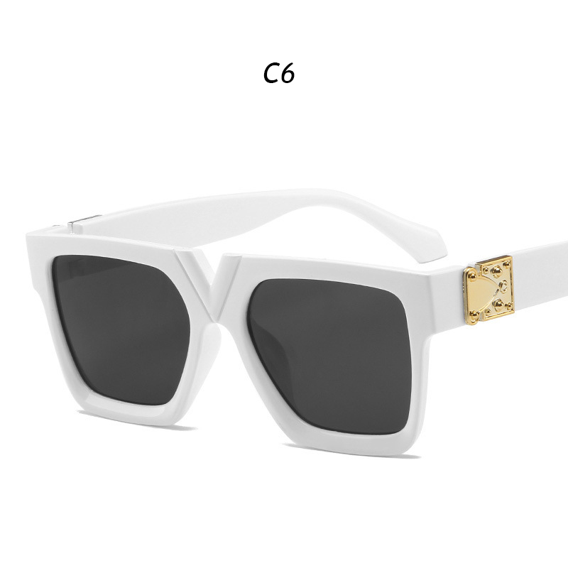 Kính mát hình chữ V phong cách Vintage thời trang cho nữ