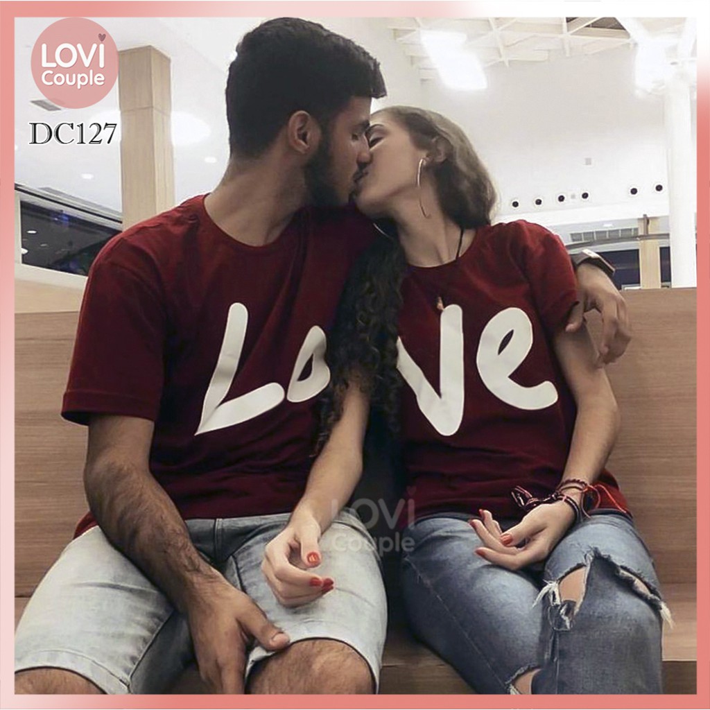 [Dòng Cao Cấp] Áo Thun Cặp Cao Cấp LoVe DC127