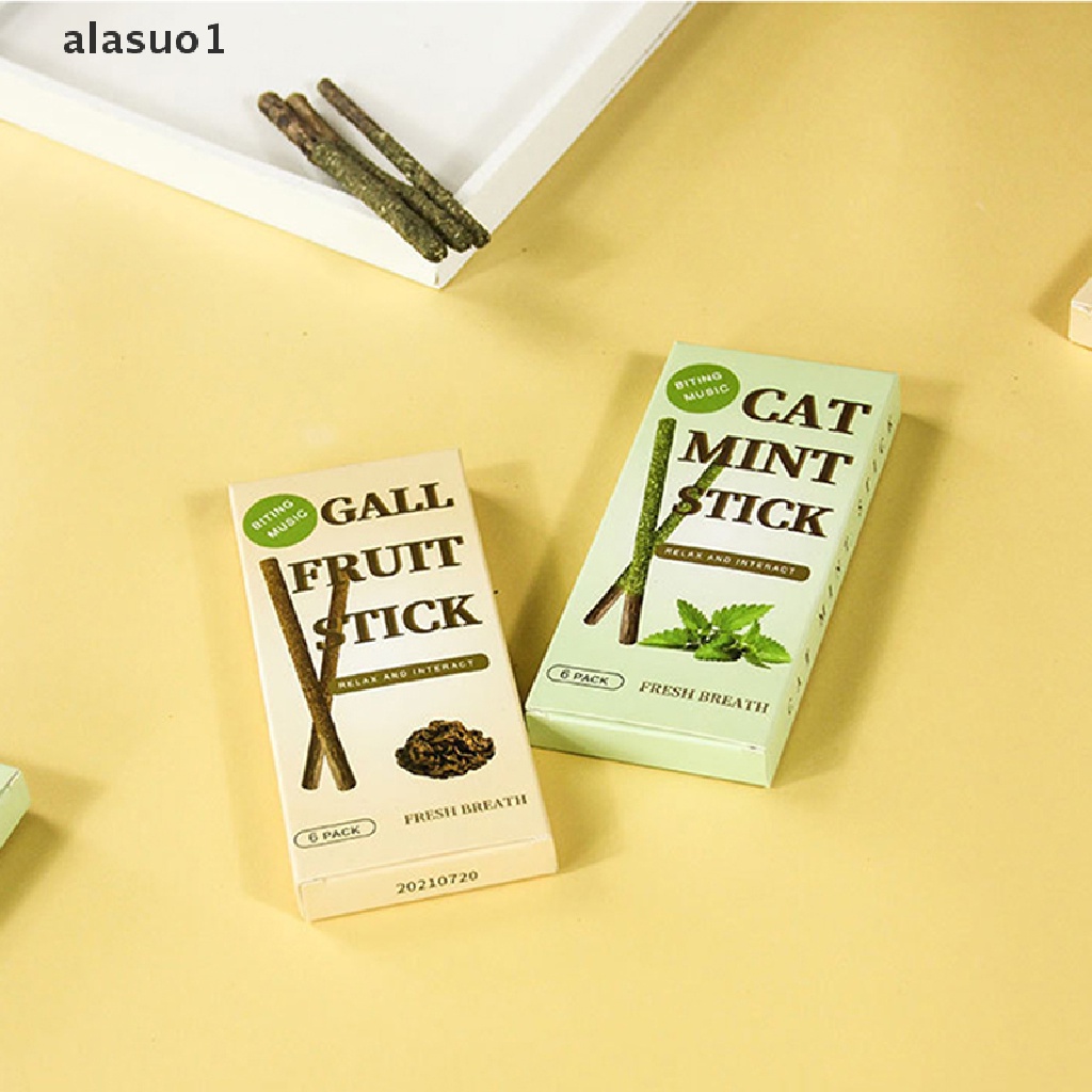 [alasuo1] Gậy Đánh Răng Chứa Bạc Hà Tự Nhiên Làm Sạch Răng Dành Cho Mèo