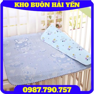 [Kho buôn] Chiếu lụa điều hòa 2 mặt chống thấm làm từ chất liệu sợi lụa cao cấp an toàn cho làn da bé