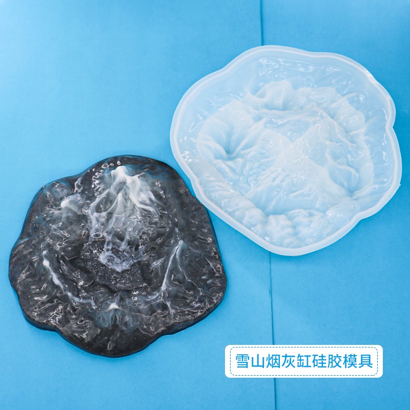 Khuôn Silicone Làm Gạt Tàn Thuốc Hình Núi Tuyết