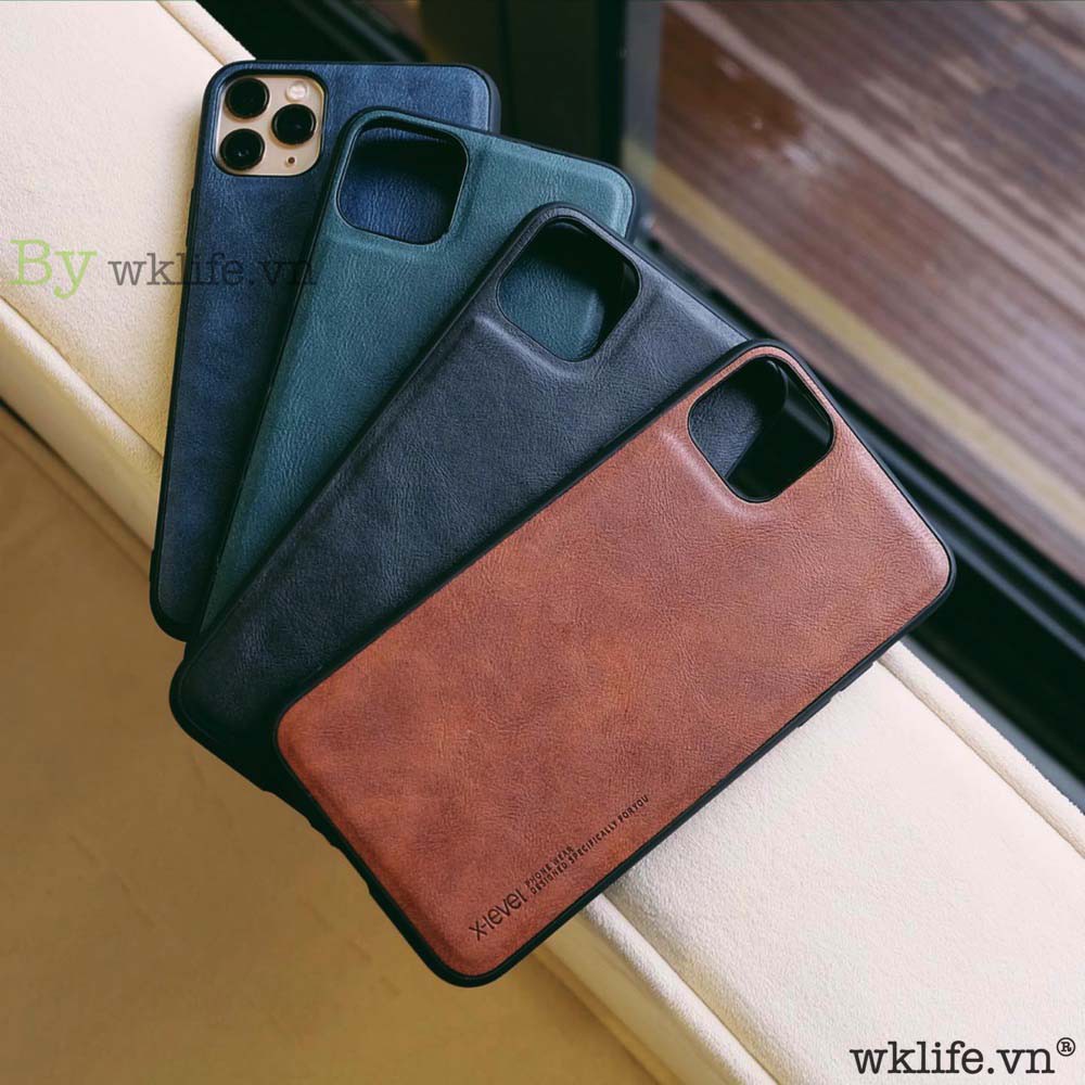 Ốp Da iPhone 11 12 Pro Max X-Level Earl III Leather Case Hàng Chính Hãng