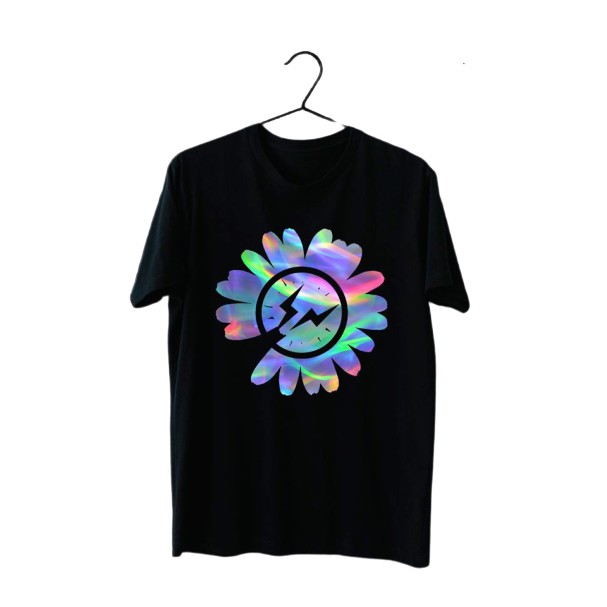 Áo phông phản quang bảy màu Hoa cúc tia sét, form rộng tay lỡ chất Cotton freesize cho nam và nữ MODY