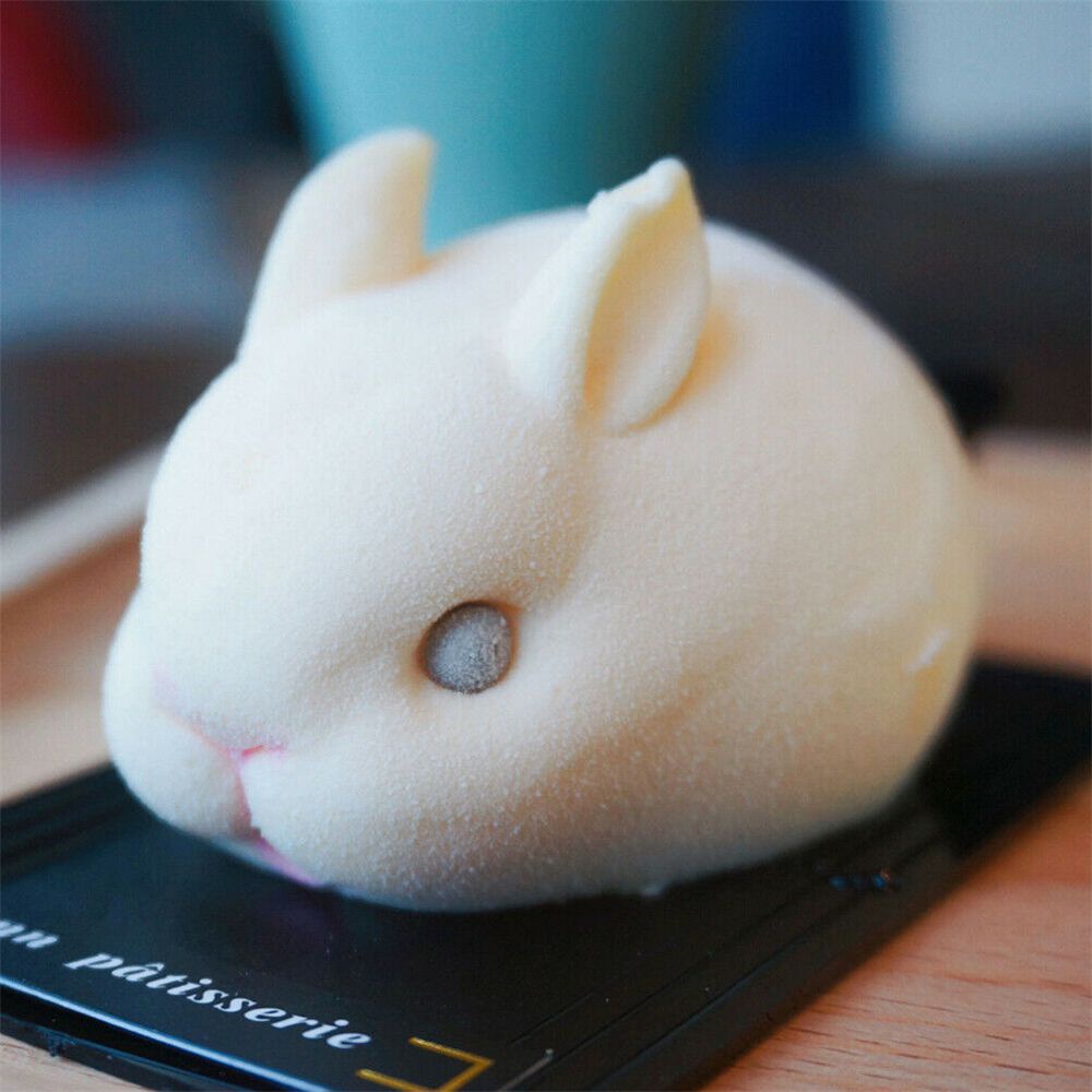 Khuôn Silicone Tạo Hình Làm Bánh Kẹo Hình Thỏ Phục Sinh 3d Nhiều Màu