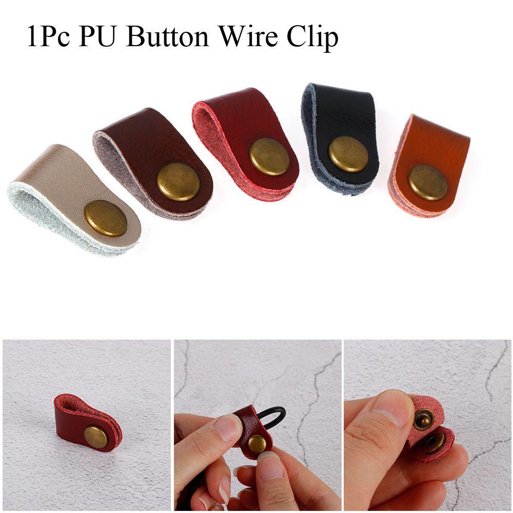 YOLA Kẹp Cố Định Dây Cáp Bằng Da PU Chắc Chắn Tiện Dụng