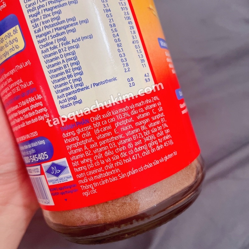 Sữa bột OVALTINE  hũ sứ 400G - tạp quá chú Kim