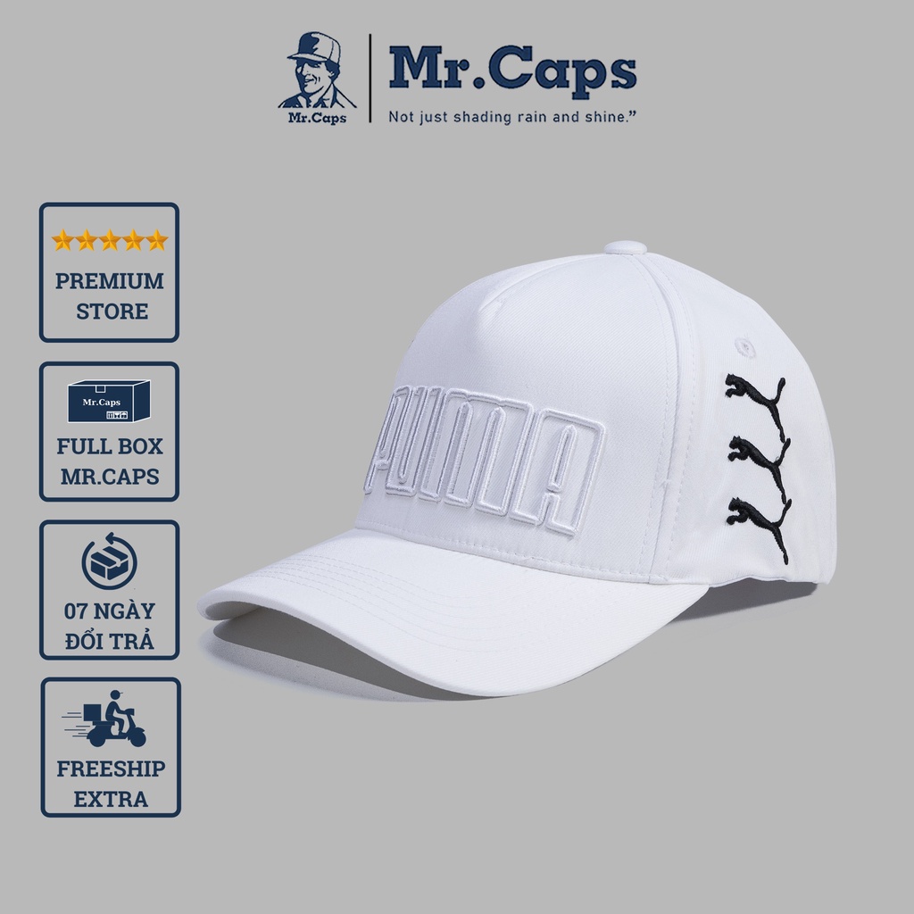 Nón lưỡi trai Puma bít đuôi - Mũ Puma nam nữ thể thao Hàn Quốc ulzaang cao cấp size ôm đầu form unisex Mrcap Store PM06