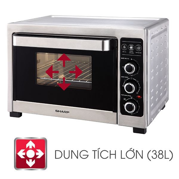 Lò Nướng SHARP EO-A383RCSV-ST - 38 LÍT - 1800W