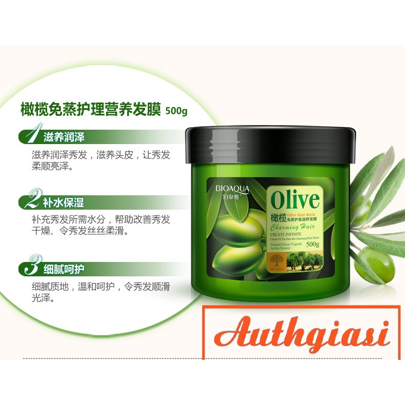 Siêu phẩm 4 BƯỚC dưỡng tóc Bioaqua Olive Gel bóp giữ nếp tóc xoăn dầu gội ủ xả dưỡng | BigBuy360 - bigbuy360.vn
