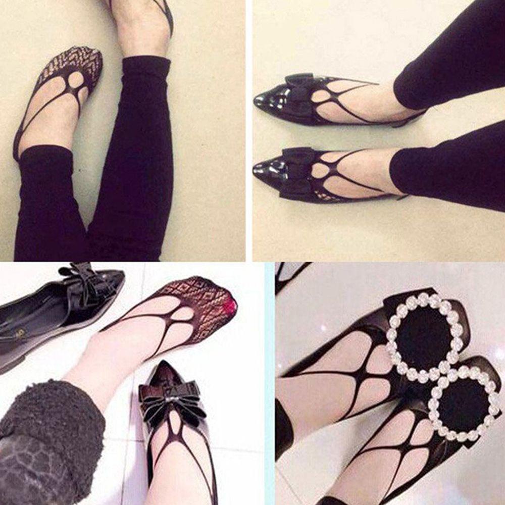 Tất Lưới Ren Màu Đen Vô Hình Gợi Cảm VANES1 Cho Nữ