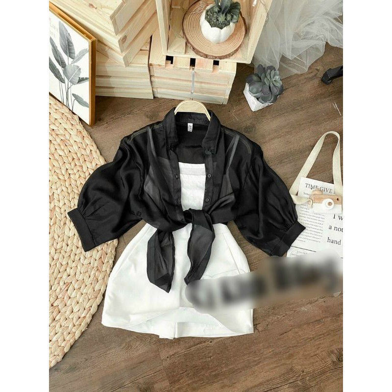 Áo sơ mi vôn CE tay lỡ vải đẹp mát có đủ màu