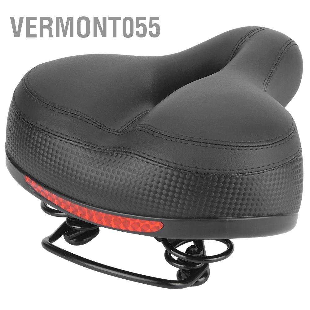 Hot Deals Công thái học Đệm cho xe đạp leo núi Ghế phản quang Dải phản xạ Đi xe đạp Đệm yên xe đạp Màu đen Vermont055 Spot Express