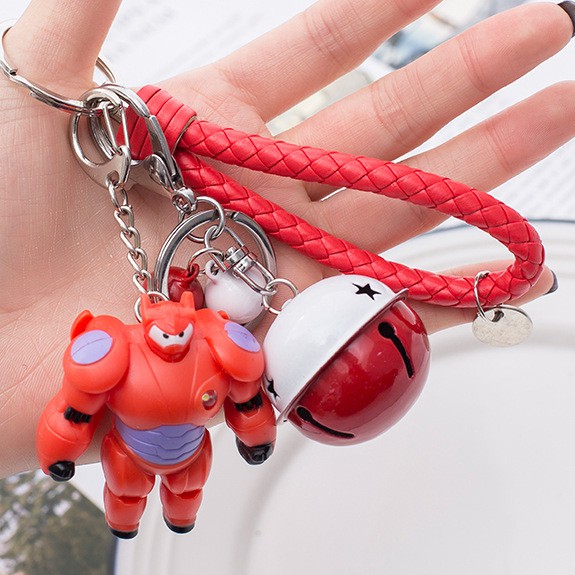 Móc Khóa Hình Baymax Hiro Hamada Phim Big Hero 6 Có Đèn Led