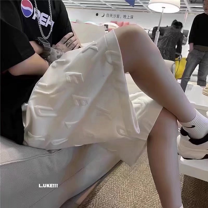Quần Short Dáng Rộng In Chữ Phong Cách Hip Hop Đường Phố Hàn Quốc Cá Tính Cho Nam Cỡ M-3XL