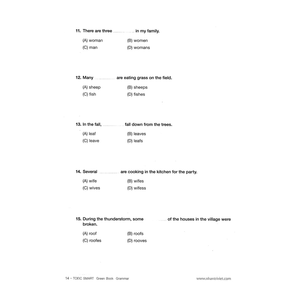 Sách Toeic Smart - Green Book Grammar