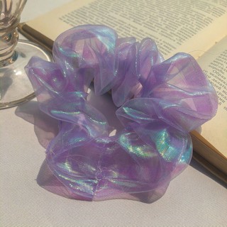 Dây buộc tóc, cột tóc Scrunchies Hologram lấp lánh