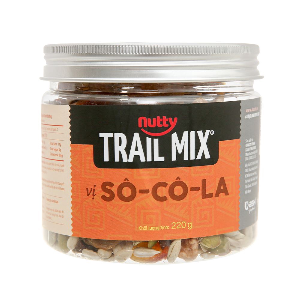 Hạt Dinh Dưỡng Trail Mix Chocolate Nutty - Tự Nhiên, Ít Calo,Heathy, Hỗ Trợ Giảm Cân | Meta Freshgo