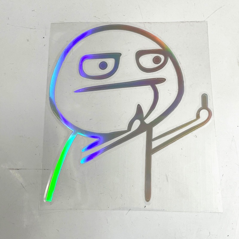 Tem decal sticker Ngón tay giữa vui nhộn cá tính dán xe ô tô, xe máy