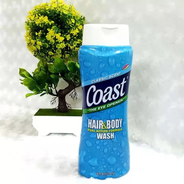 Sữa Tắm Gội Cho Nam Coast Hair & Body Wash 532ml