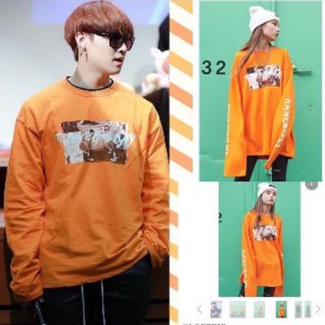 <ORDER> áo dài tay BTS Jimin, Suga, GOT7 JB, MONSTA X Jooheon, HIGHLIGHT Doojoon, B1A4 Baro