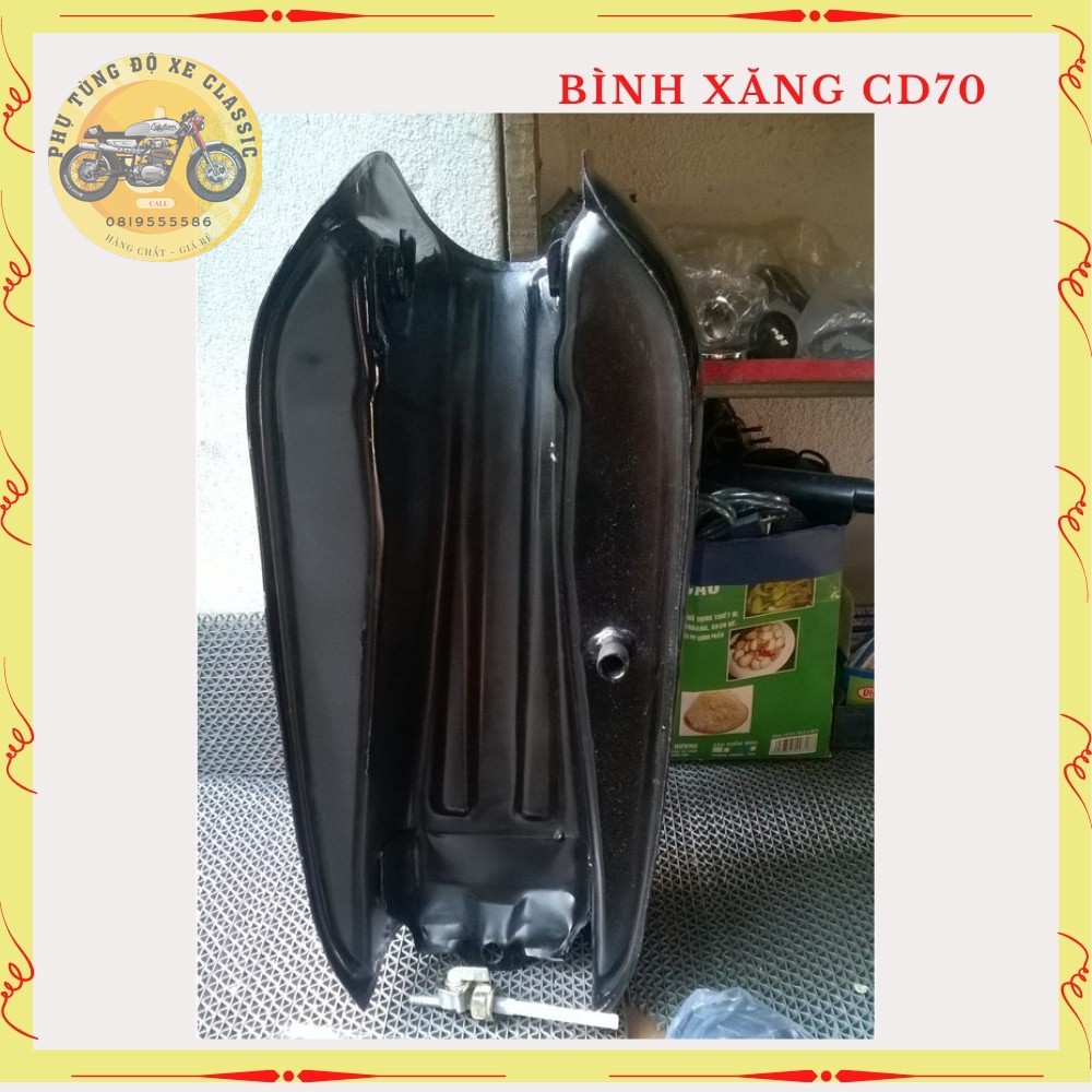 Bình xăng lớn độ xe máy Cafe racer Classic Tracker win 67  Bình xăng độ Honda CD70 CD90
