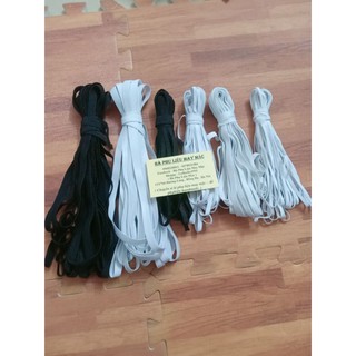 Chun cuộn 5 mét khổ nhỏ ( thun trắng và đen )