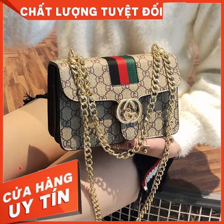 Túi Xách Nữ⚡PG 01 ⚡ Da PU 3 Lớp ,Mềm,Mịn, Bền,Fom Đứng Chuẩn,3 Ngăn - Thiết Kế Sang Đẹp-Màu Cạnh Đen, Đỏ, Nâu
