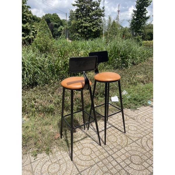 Ghế quầy bar ,ban công cao cấp chân côn mẫu lưng sắt mặt ngồi rộng rãi cho clup,cafe..