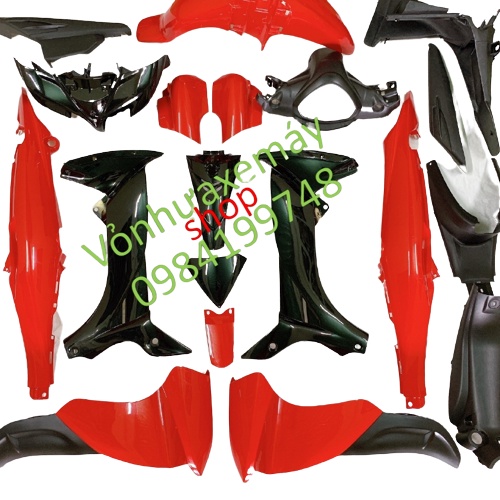 ( HÀNG MỚI Dàn áo xe Jupiter MX -Jupiter Gravita màu ĐỎ nhựa ABS nguyên sinh cao cấp (TẶNG KÈM TEM )