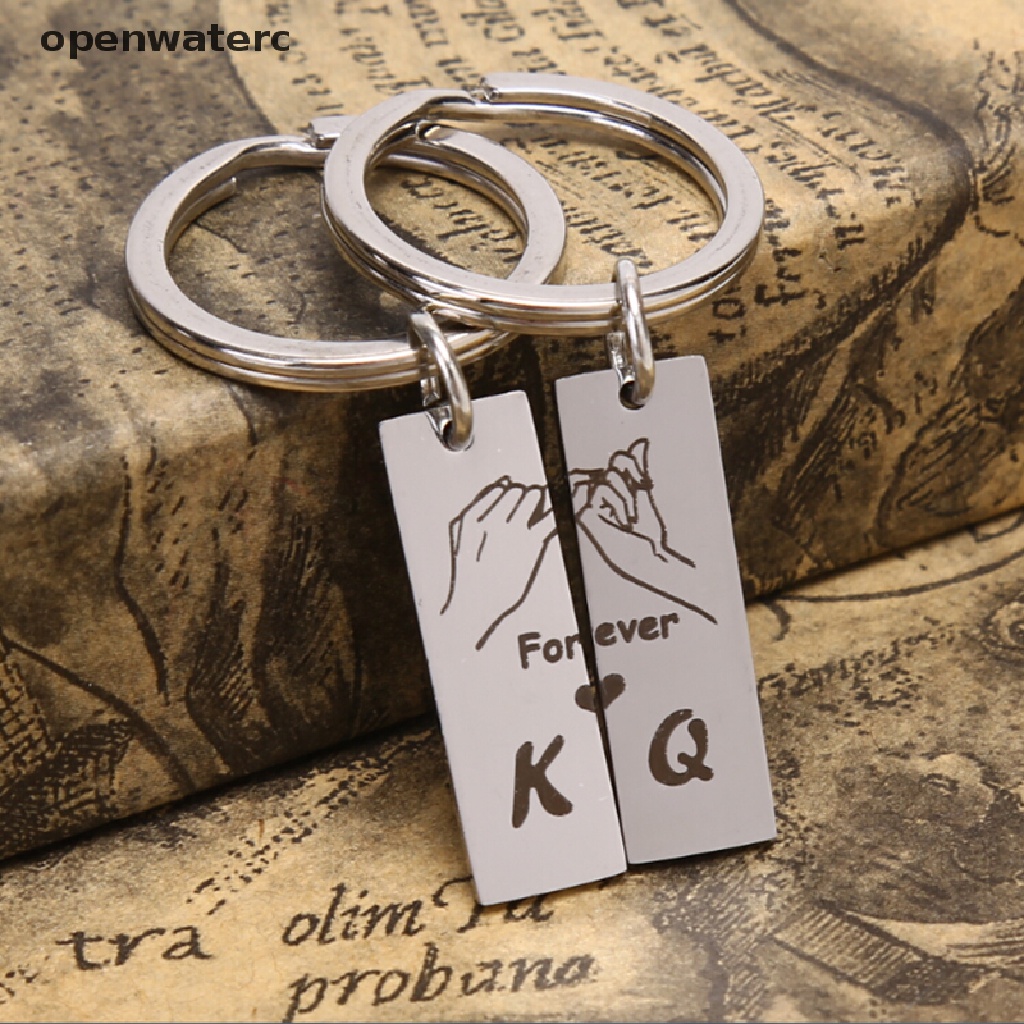 Set 2 Móc Khóa Đôi Khắc Chữ King Queen